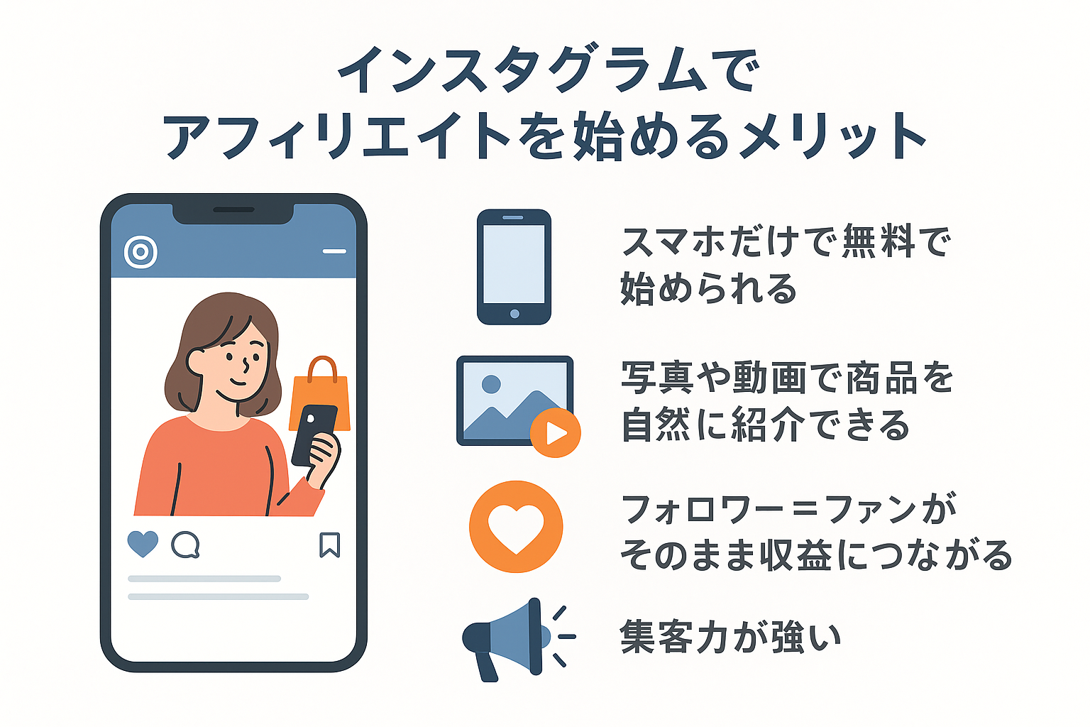 インスタグラムでアフィリエイトを始めるメリット